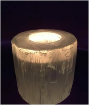 Selenite Candle holder For Sale Morocco