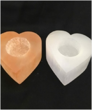 Selenite Candle holder From Morocco