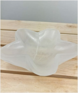 Selenite Candle holder From Morocco