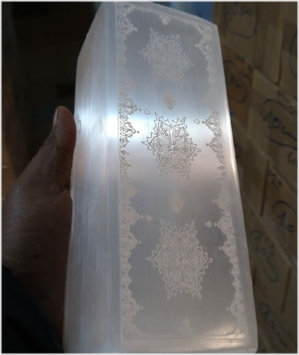 Selenite Lamp For Sale from Morocco