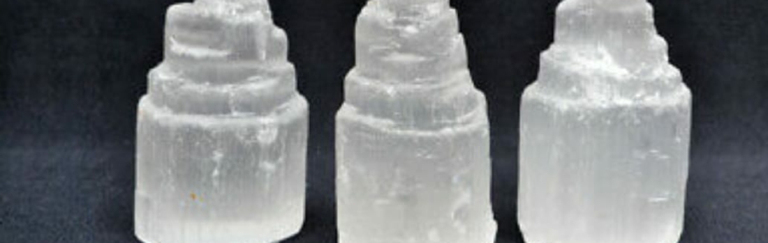 Selenite Lamp For Sale from Morocco