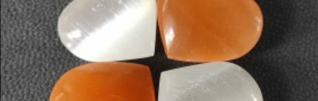 Selenite Pendants For Sale from Morocco